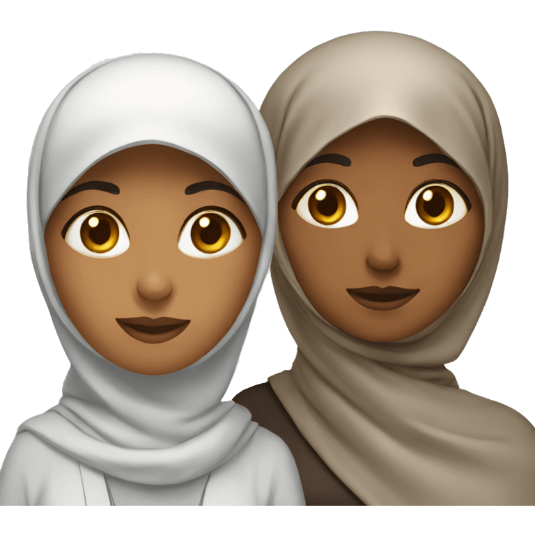 two muslim woman emoji