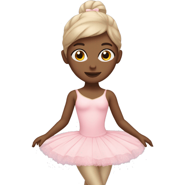 Make me a ballerina with pastel pink costume emoji