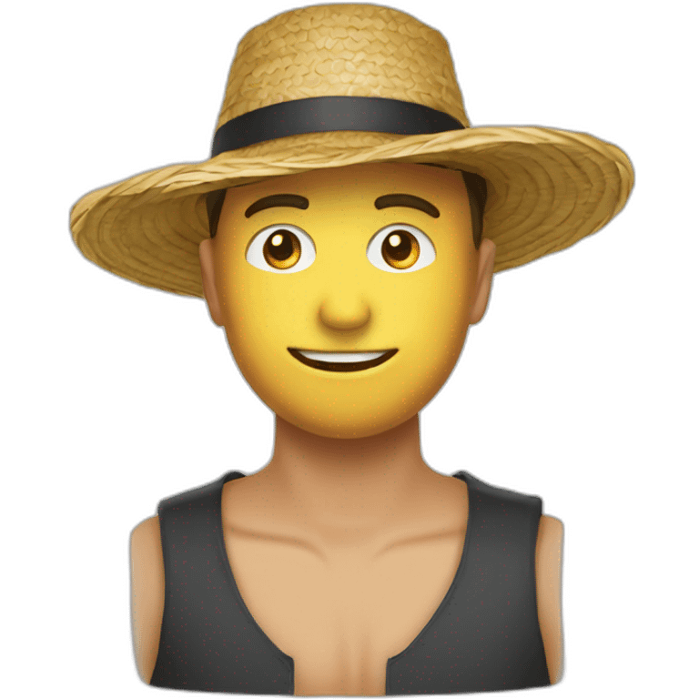 Chapeau de paille emoji