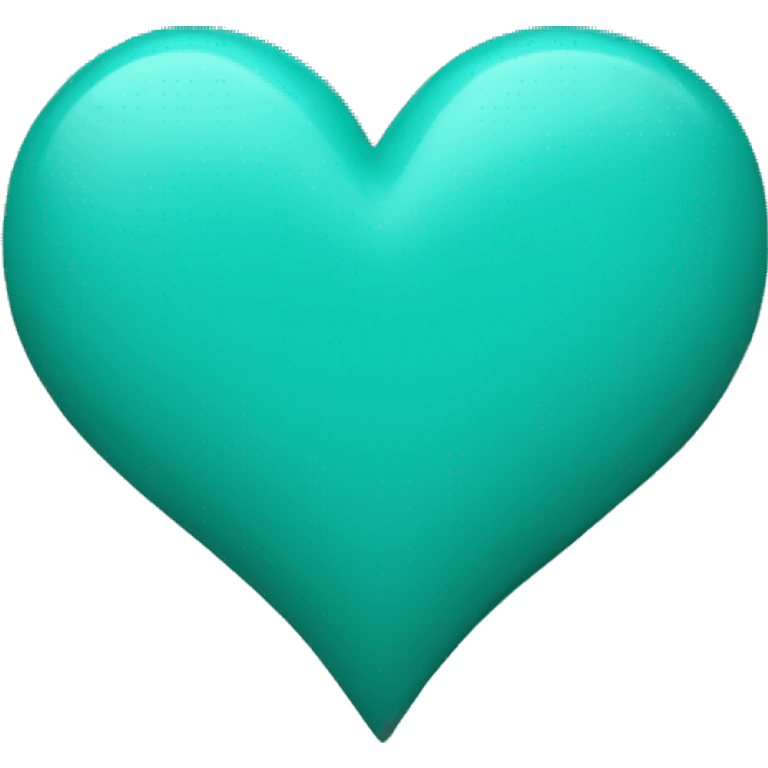 Teal heart emoji