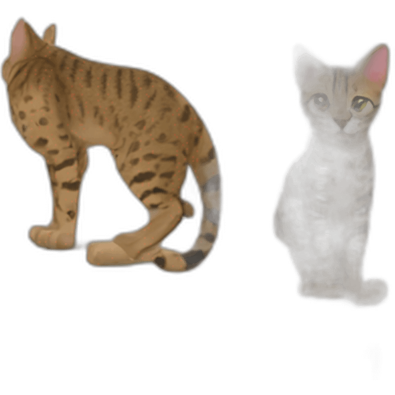 hunting savannah cat emoji