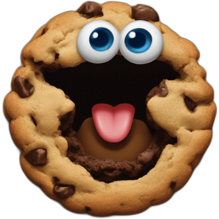 Colombian born Cookie monster emoji