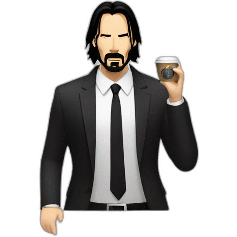 John wick coffee smoke cigarette emoji