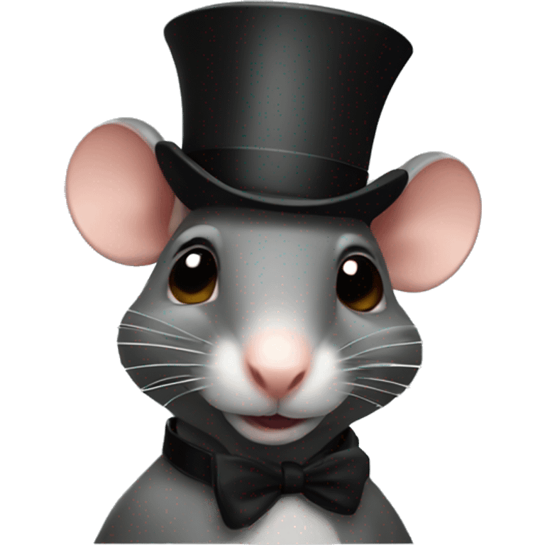 rat with a tophat emoji