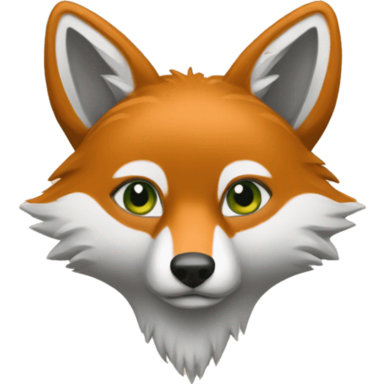 un renard vert  emoji