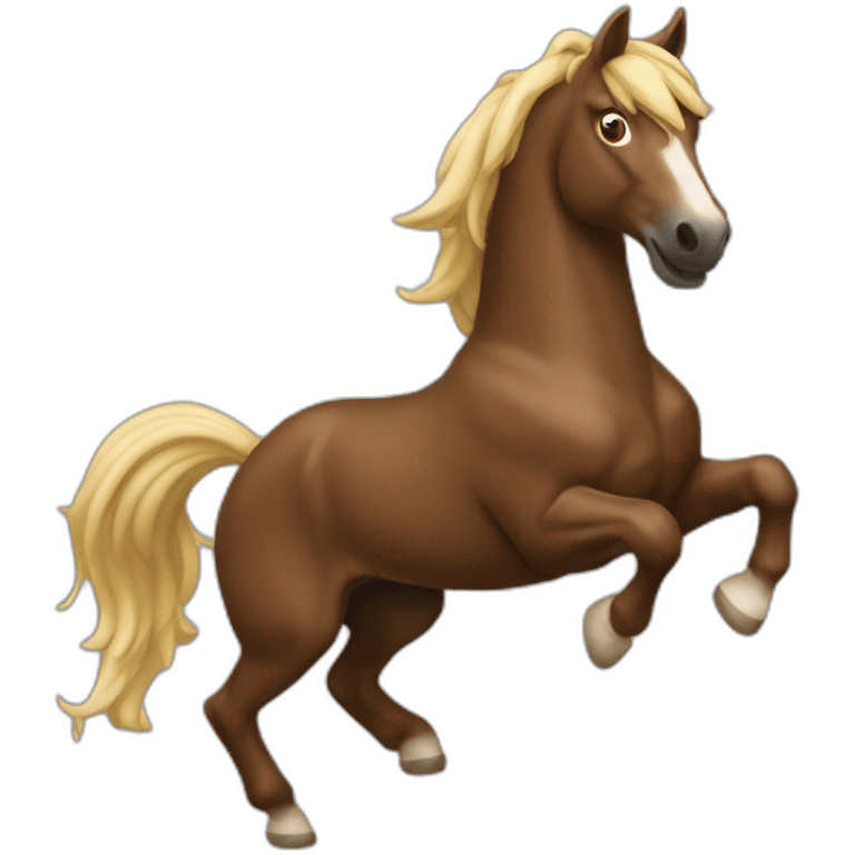 Cheval qui saute emoji