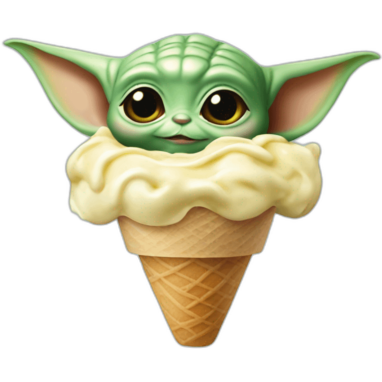 baby yoda ice cream emoji