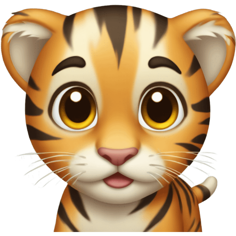 Cutie baby tiger  emoji