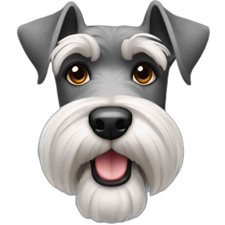 Schnauzer face emoji