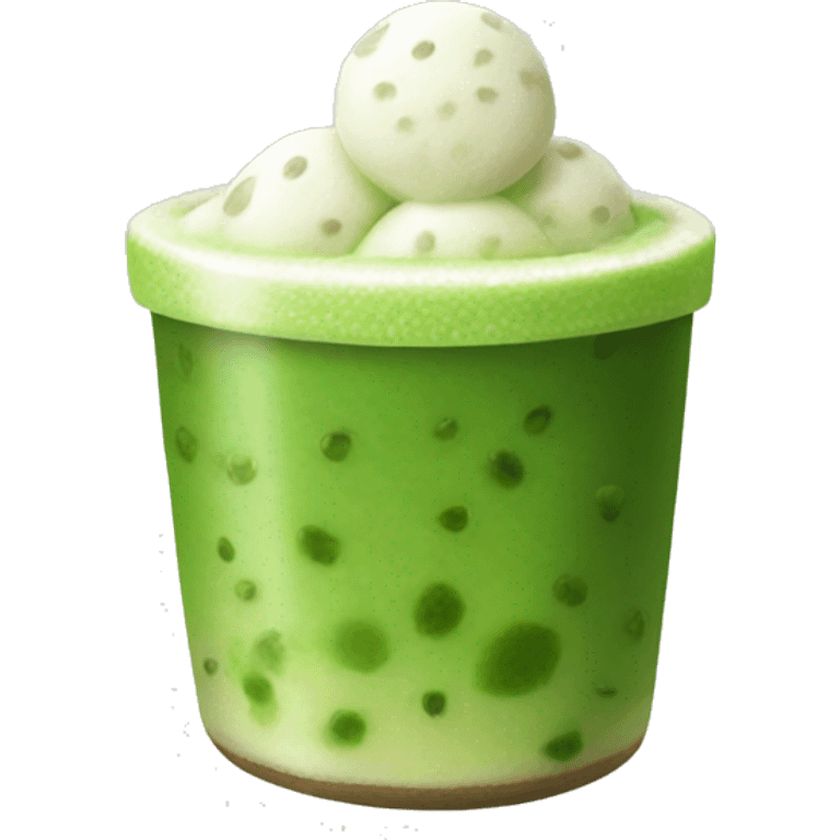 Tapioca matcha  emoji