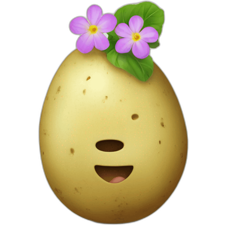 Spring potato emoji