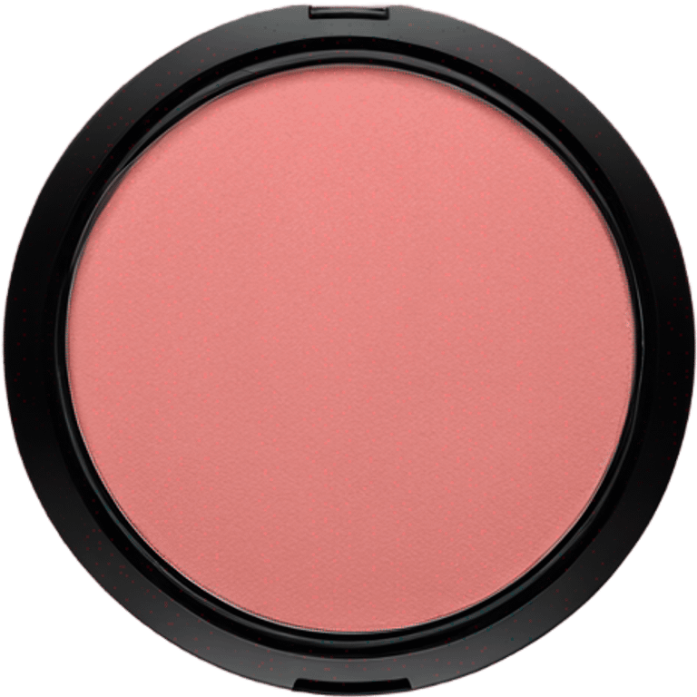 burgundy blush in makeup powder compact emoji