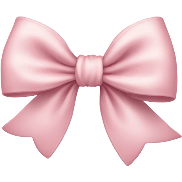 Soft light pink bow emoji