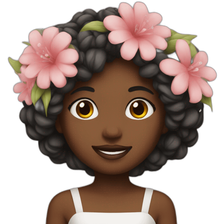 Flower girl emoji