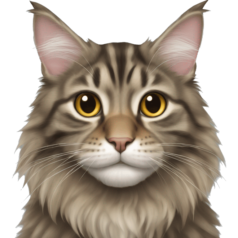 Tabby maine coon emoji