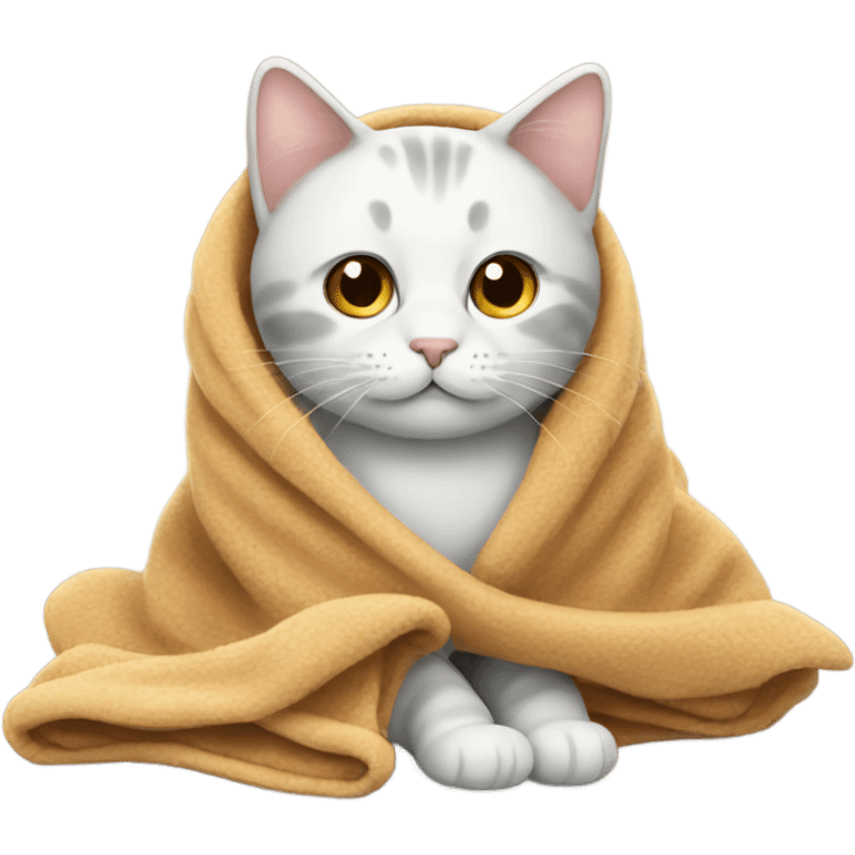 Cat with  blanket emoji