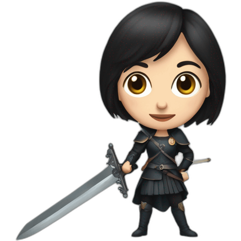 Cristina Fernández de Kirchner with a sword emoji