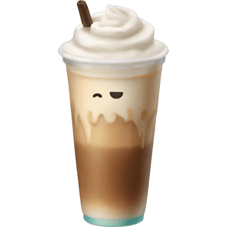 ice latte with ice emoji