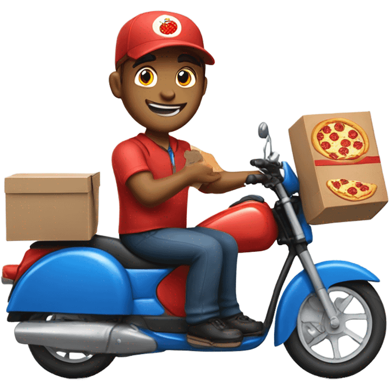 Pizza delivery guy emoji