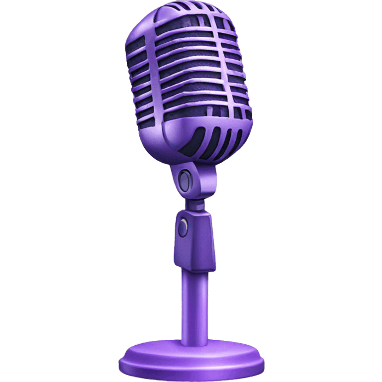 Light purple gaming microphone emoji