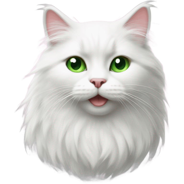 white fluffy cat emoji