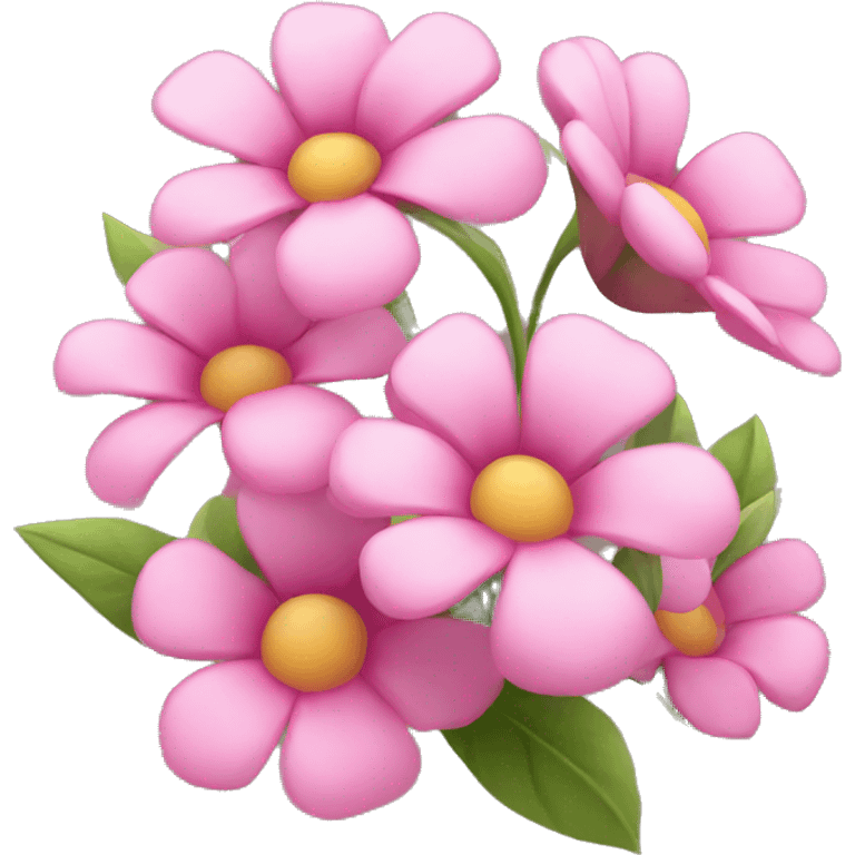 Cute pink flowers  emoji