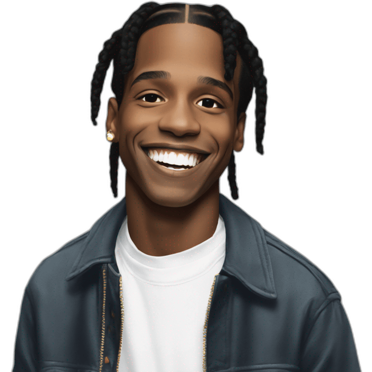 Asap Rocky smiling emoji