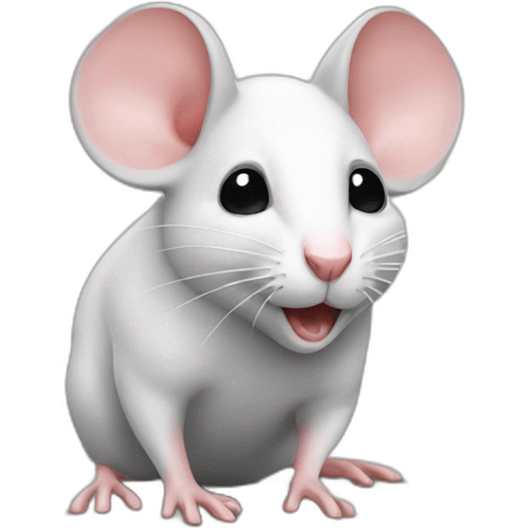 mouse on the work  emoji