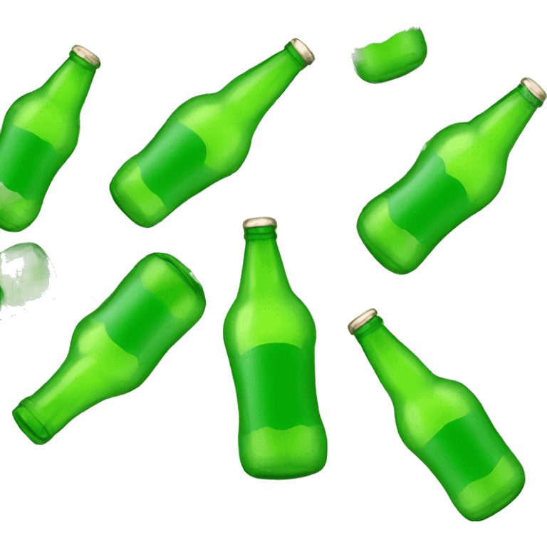 Grüne bierflasche emoji