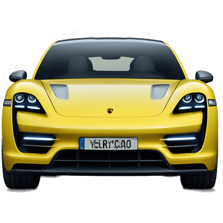 A Porsche Taycan transformer emoji