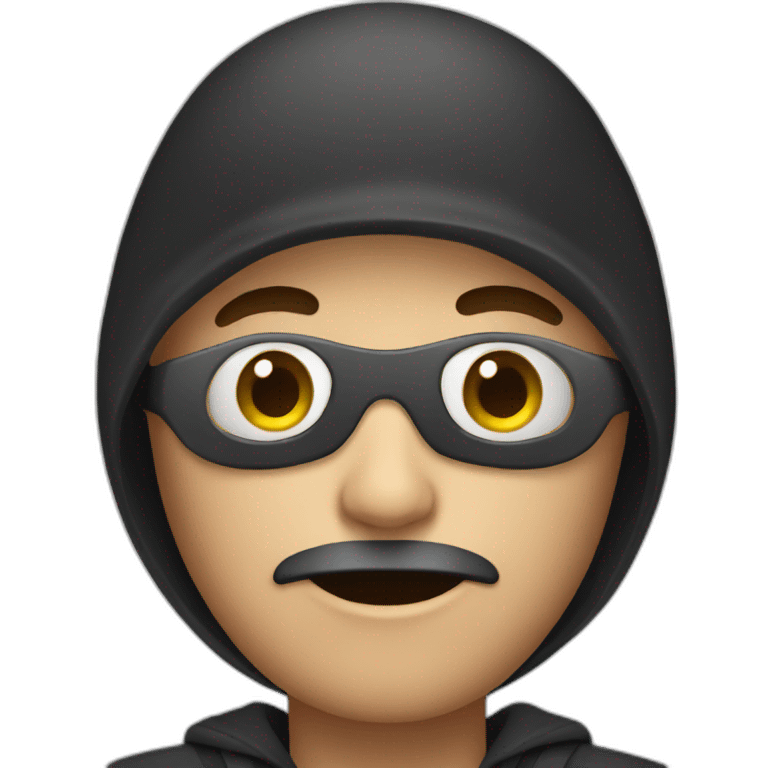 person that looks like a robber emoji