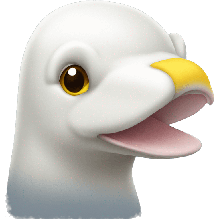 white platypus with yellow beak emoji