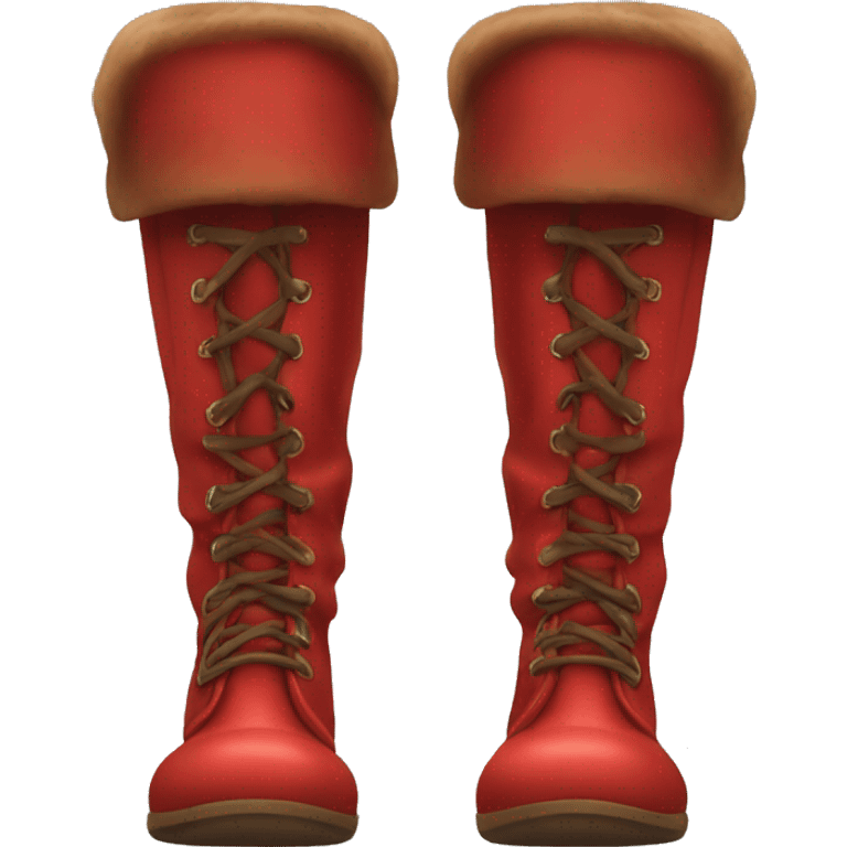 RED LONG BOOTS emoji