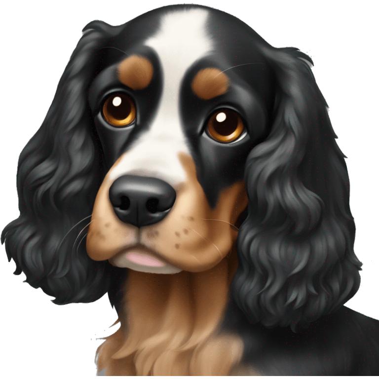 black and tan cocker spaniel emoji