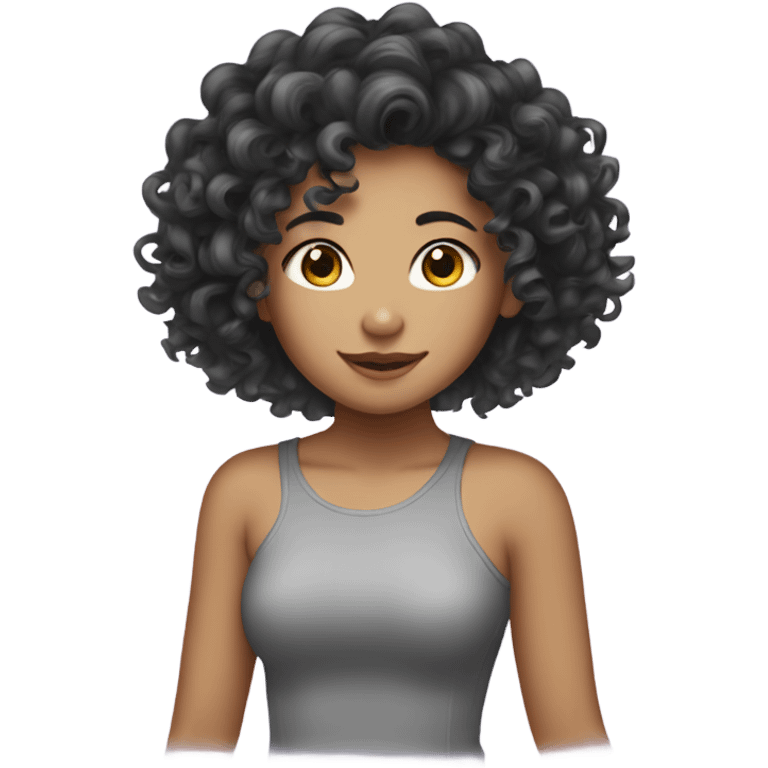 curly haur asain girl emoji