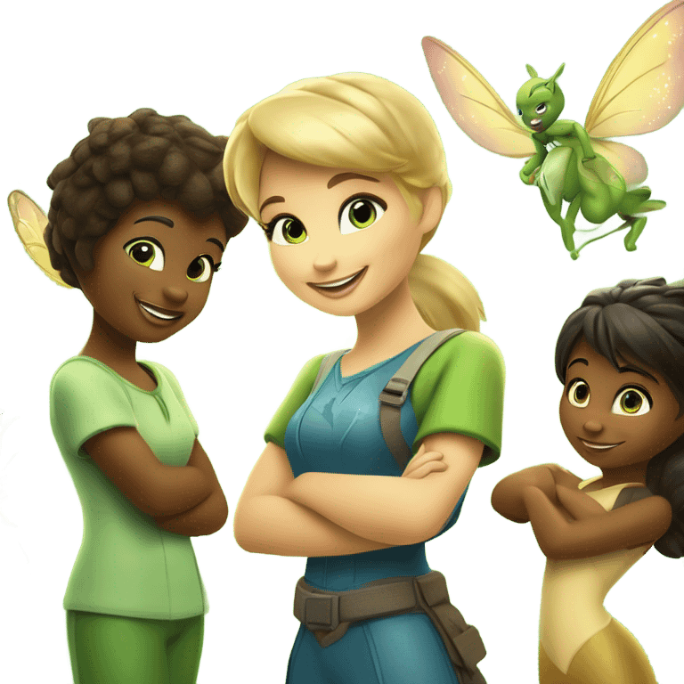 🌍✨ Tinker Bell and her animal friends save the planet through teamwork and care, proving collaboration can overcome any challenge. 🌿🤝 emoji