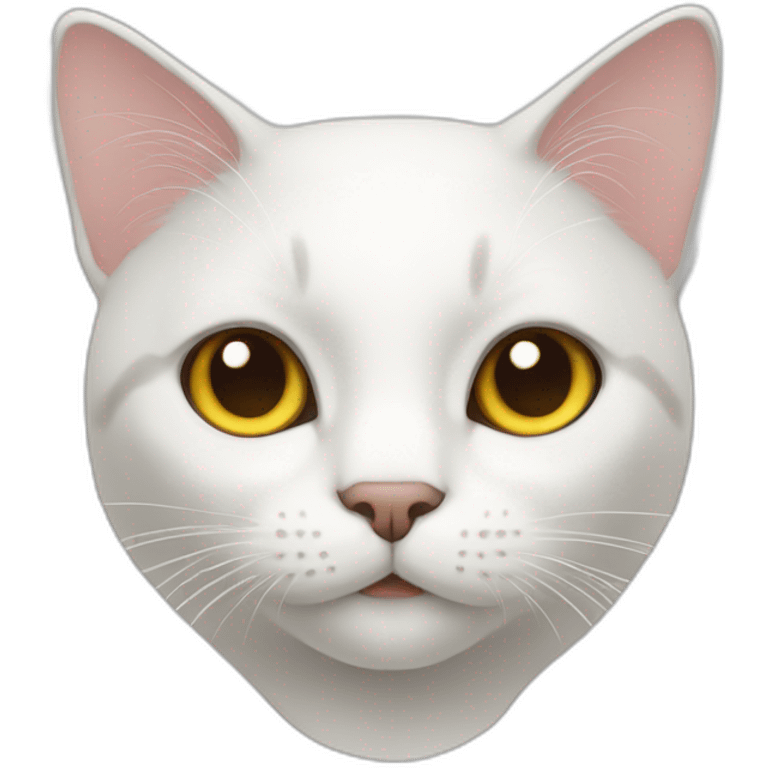 Cat white emoji