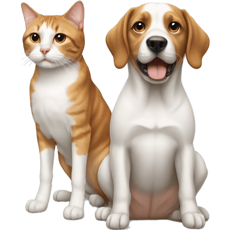 Dog and cat emoji