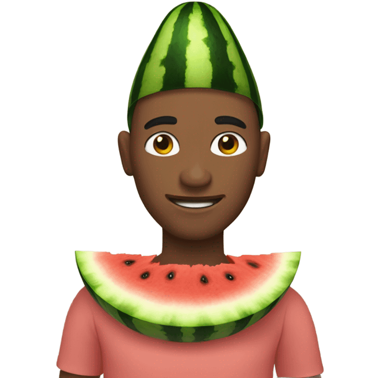 Big skin coloured Watermelon  emoji