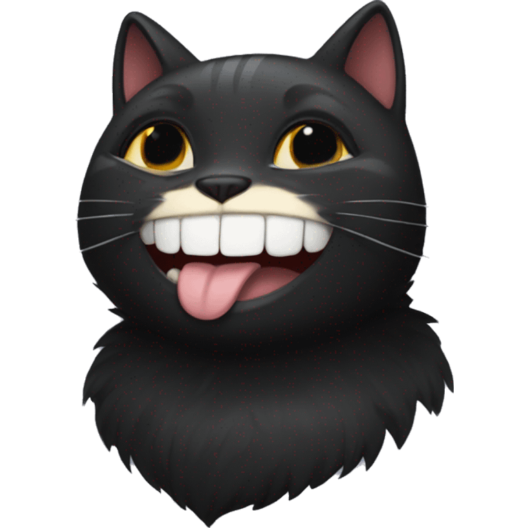 black cat smile emoji