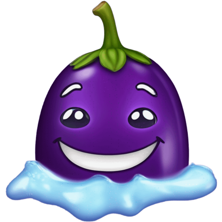 Aubergine sous la douche emoji