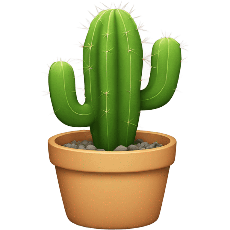 Gato cactus de colores emoji