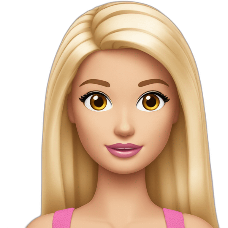 Barbie Linhares Ferreira blond emoji