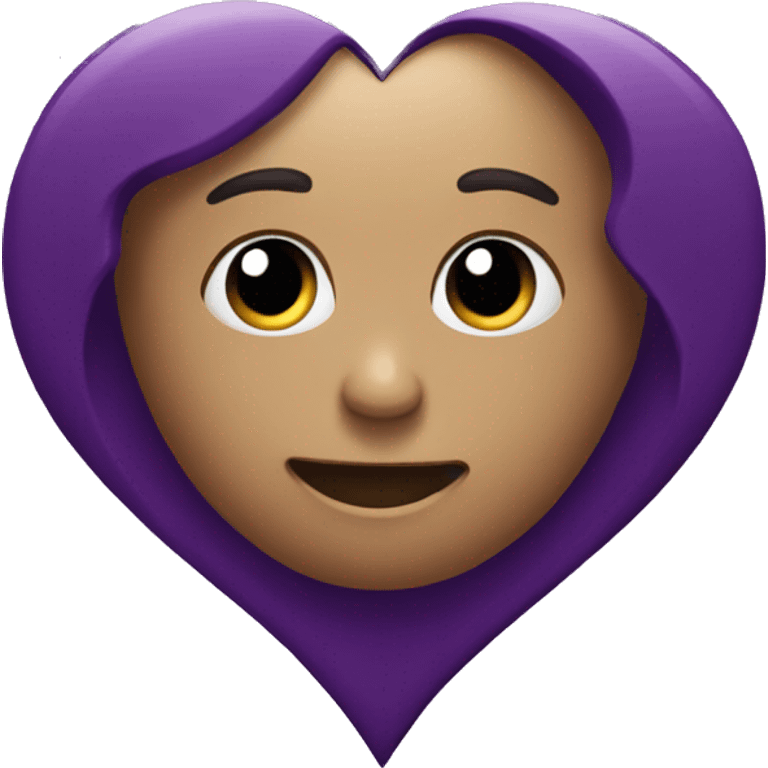 dark purple heart  emoji