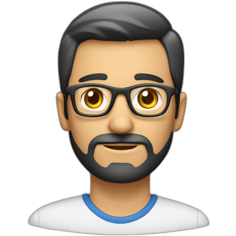 Hombre español con lentes, técnico de refrigeración  emoji