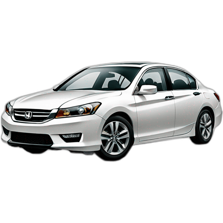 Honda Accord 2013 white emoji