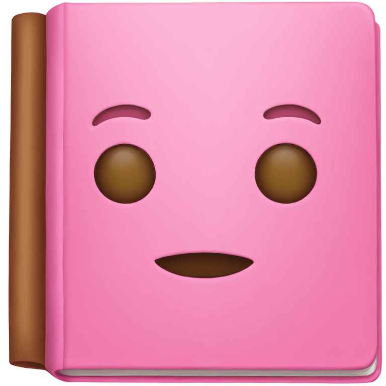 pink book emoji