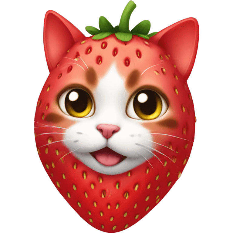 strawberry cat emoji