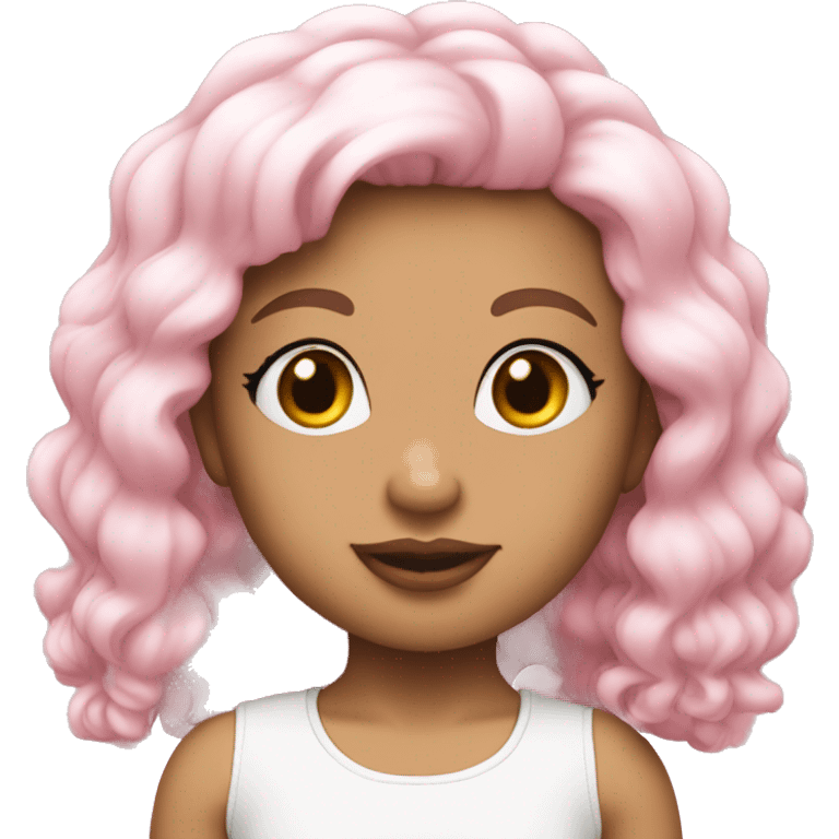 Baby pink coquette soft emoji