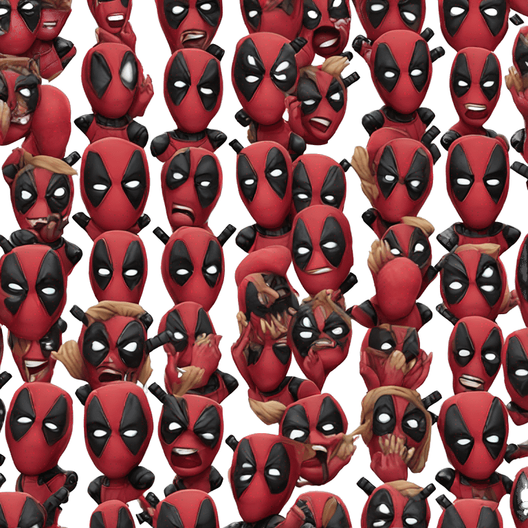 Deadpool Released fire from his mouth emoji